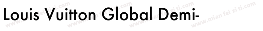 Louis Vuitton Global Demi字体转换